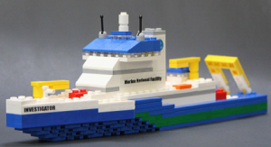 LEGO® set of the CSIRO research vessel the Investigator
