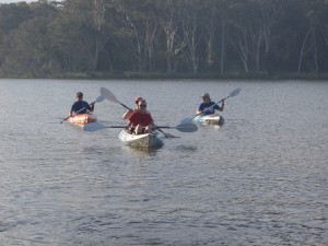 kayaking on Avoca Lagoon at MDCA 2012